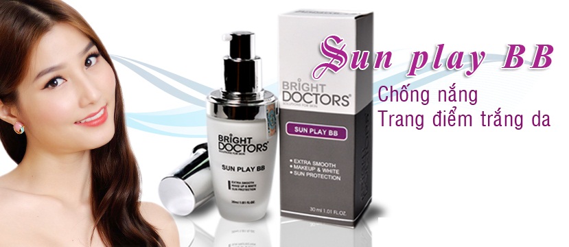 Kem Bright Doctors trang điểm chống nắng Sun play BB