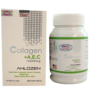 Viên uống Collagen +A,E,C 12000mg của Mỹ chính hãng hàng thật 100% giúp chị em bổ dưỡng 