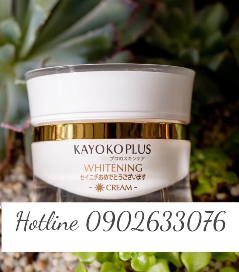  Kem Dưỡng Trắng Da Ban Ngày Kayoko Plus cung cấp dưỡng trắng da tinh khiết phục hồi dưỡng ẩm da, giúp da khoẻ mạnh hơn, trắng mịn hơn